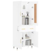 vidaXL Highboard Wei&szlig; 69,5x34x180 cm Holzwerkstoff