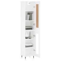 vidaXL Highboard Wei&szlig; 34,5x34x180 cm Holzwerkstoff