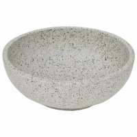 vidaXL Aufsatzwaschbecken Grau Rund Ø41x14 cm Keramik