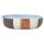 vidaXL Aufsatzwaschbecken Mehrfarbig Oval 59x40x14 cm Keramik