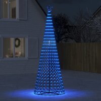 vidaXL Weihnachtsbaum Kegelform 688 LEDs Blau 300 cm