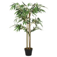 vidaXL Bambusbaum K&uuml;nstlich 380 Bl&auml;tter 80 cm Gr&uuml;n