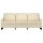 vidaXL 3-Sitzer-Sofa Creme 180 cm Stoff