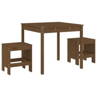 vidaXL 3-tlg. Garten-Bistro-Set Honigbraun Massivholz Kiefer