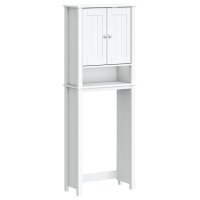 vidaXL Toilettenschrank BERG Wei&szlig; 60x27x164,5 cm Massivholz