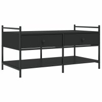 vidaXL Couchtisch Schwarz 99x50x50 cm Holzwerkstoff