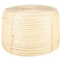 vidaXL Seil 100% Sisal 12 mm 25 m