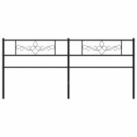 vidaXL Kopfteil Metall Schwarz 200 cm