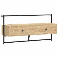 vidaXL TV-Wandschrank Sonoma-Eiche 100,5x30x51 cm Holzwerkstoff