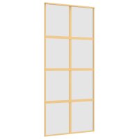 vidaXL Schiebetür Golden 90x205 cm Matt ESG-Glas und...