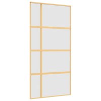 vidaXL Schiebetür Golden 102,5x205 cm Matt ESG-Glas...