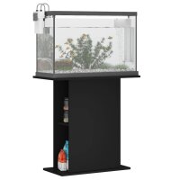 vidaXL Aquariumst&auml;nder Schwarz 36x75x72,5 cm Holzwerkstoff