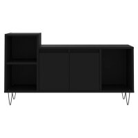 vidaXL TV-Schrank Schwarz 100x35x55 cm Holzwerkstoff