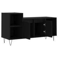 vidaXL TV-Schrank Schwarz 100x35x55 cm Holzwerkstoff