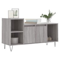 vidaXL TV-Schrank Grau Sonoma 100x35x55 cm Holzwerkstoff