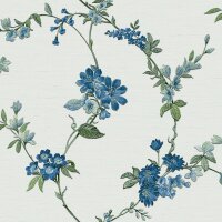 DUTCH WALLCOVERINGS Tapete Flower Hellblau