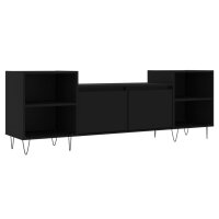 vidaXL TV-Schrank Schwarz 160x35x55 cm Holzwerkstoff