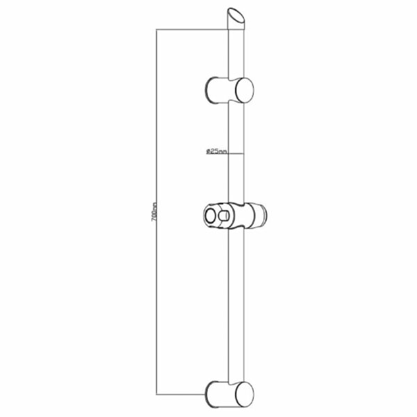 SCH&Uuml;TTE Duschstange SIGNO Verstellbar Chrom