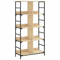 vidaXL B&uuml;cherregal Sonoma-Eiche 78,5x33x153 cm Holzwerkstoff