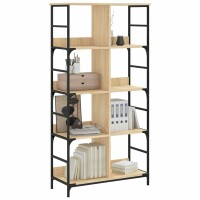 vidaXL B&uuml;cherregal Sonoma-Eiche 78,5x33x153 cm Holzwerkstoff