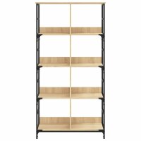 vidaXL B&uuml;cherregal Sonoma-Eiche 78,5x33x153 cm Holzwerkstoff