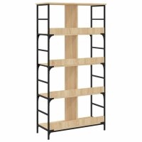 vidaXL B&uuml;cherregal Sonoma-Eiche 78,5x33x153 cm Holzwerkstoff