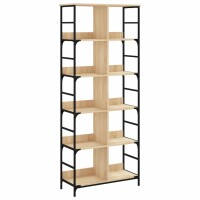 vidaXL B&uuml;cherregal Sonoma-Eiche 78,5x33x188,5 cm Holzwerkstoff