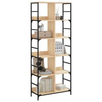 vidaXL B&uuml;cherregal Sonoma-Eiche 78,5x33x188,5 cm Holzwerkstoff