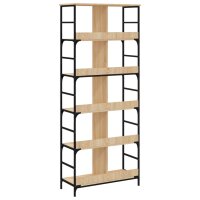 vidaXL B&uuml;cherregal Sonoma-Eiche 78,5x33x188,5 cm Holzwerkstoff