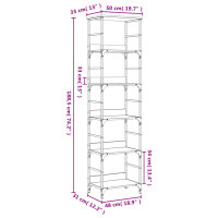 vidaXL B&uuml;cherregal R&auml;uchereiche 50x33x188,5 cm Holzwerkstoff