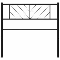 vidaXL Kopfteil Metall Schwarz 107 cm