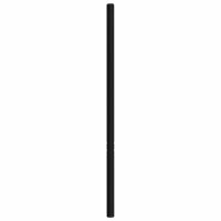 vidaXL Kopfteil Metall Schwarz 107 cm