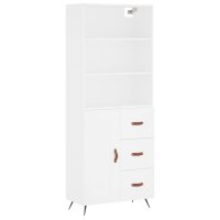 vidaXL Highboard Weiß 69,5x34x180 cm Holzwerkstoff
