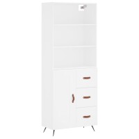 vidaXL Highboard Wei&szlig; 69,5x34x180 cm Holzwerkstoff