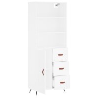 vidaXL Highboard Wei&szlig; 69,5x34x180 cm Holzwerkstoff