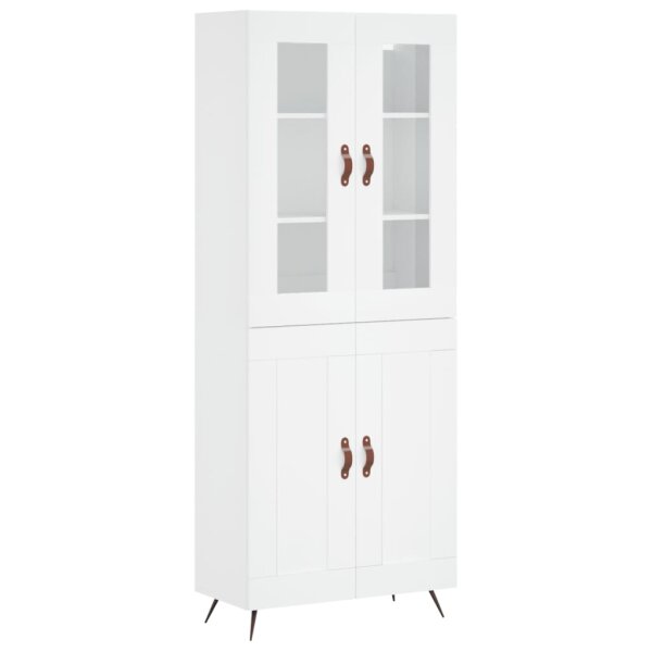 vidaXL Highboard Wei&szlig; 69,5x34x180 cm Holzwerkstoff