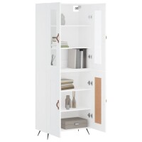 vidaXL Highboard Wei&szlig; 69,5x34x180 cm Holzwerkstoff