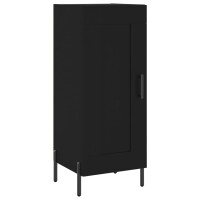 vidaXL Highboard Schwarz 34,5x34x180 cm Holzwerkstoff