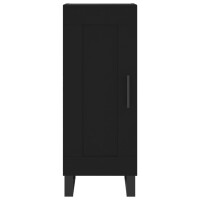 vidaXL Highboard Schwarz 34,5x34x180 cm Holzwerkstoff