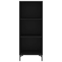 vidaXL Highboard Schwarz 34,5x34x180 cm Holzwerkstoff