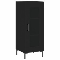 vidaXL Highboard Schwarz 34,5x34x180 cm Holzwerkstoff