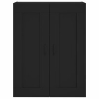 vidaXL Highboard Schwarz 69,5x34x180 cm Holzwerkstoff