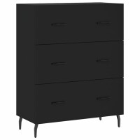 vidaXL Highboard Schwarz 69,5x34x180 cm Holzwerkstoff