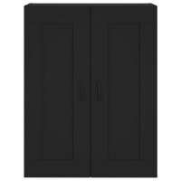 vidaXL Highboard Schwarz 69,5x34x180 cm Holzwerkstoff