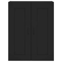 vidaXL Highboard Schwarz 69,5x34x180 cm Holzwerkstoff