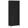 vidaXL Highboard Schwarz 69,5x34x180 cm Holzwerkstoff