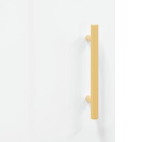 vidaXL Highboard Hochglanz-Wei&szlig; 34,5x34x180 cm Holzwerkstoff