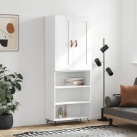 vidaXL Highboard Hochglanz-Weiß 69,5x34x180 cm...