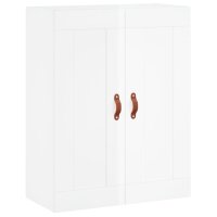 vidaXL Highboard Hochglanz-Wei&szlig; 69,5x34x180 cm Holzwerkstoff