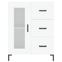 vidaXL Highboard Wei&szlig; 69,5x34x180 cm Holzwerkstoff